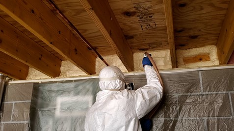 rim joist insulation installation